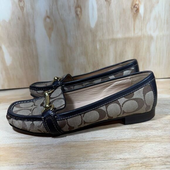 Coach Monogram Driving Loafers Women’s Size 7 - Picture 1 of 8